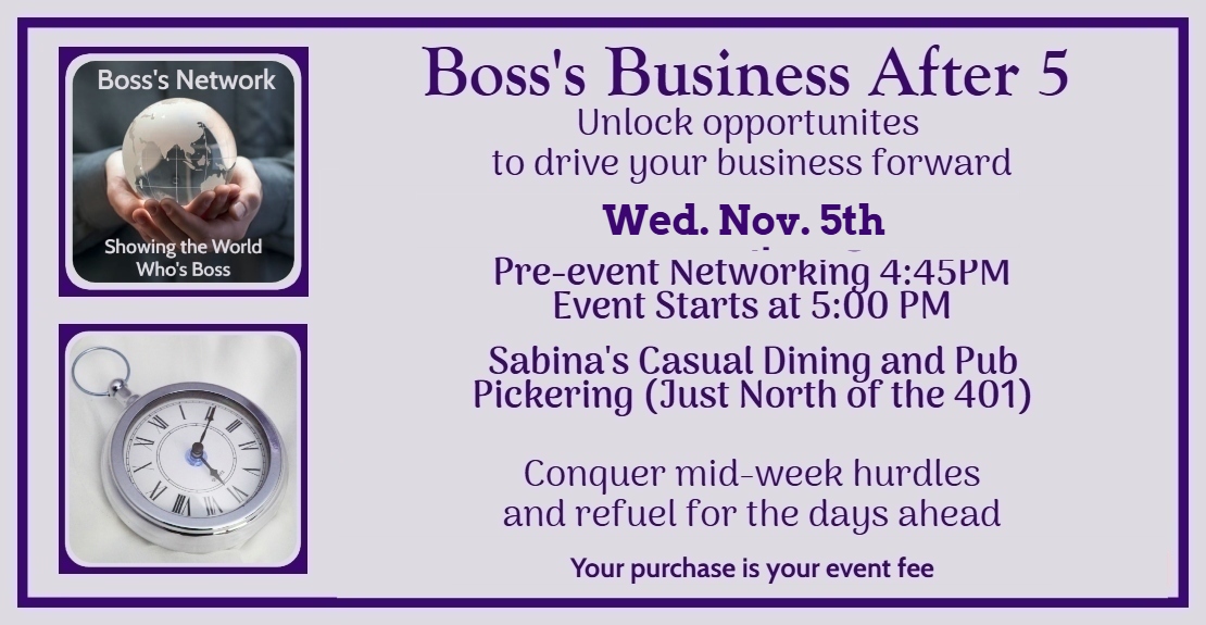 Bosss Business After 5 Bosss Business After 5