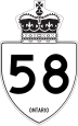 Highway 58 Shield